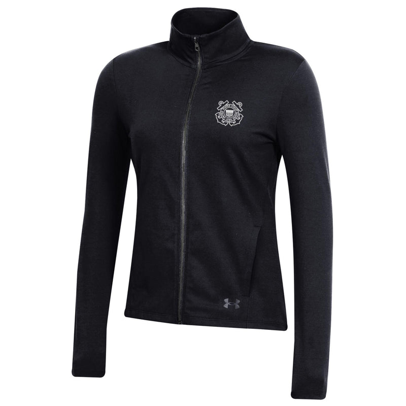 Coast Guard Under Armour Womens Motion Full Zip Sweatshirt