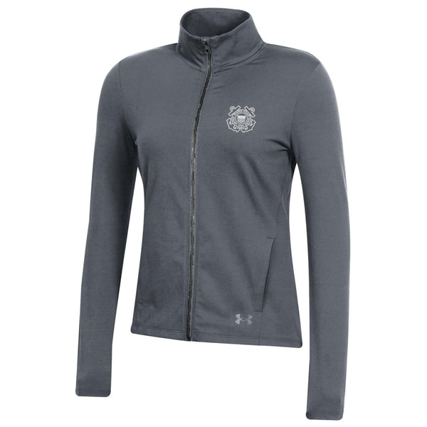 Coast Guard Under Armour Womens Motion Full Zip Sweatshirt