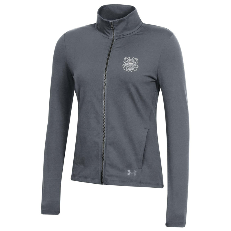 Coast Guard Under Armour Womens Motion Full Zip Sweatshirt