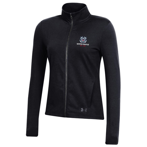 Coast Guard Under Armour Womens Motion Full Zip Sweatshirt