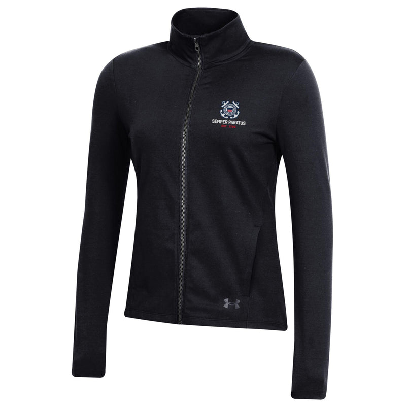 Coast Guard Under Armour Womens Motion Full Zip Sweatshirt