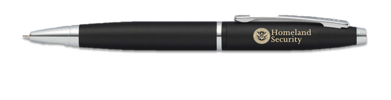 DHS Calais Matte Black Chrome Pen