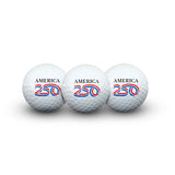 WinCraft America 250 Golf Ball Set - 3 Pack
