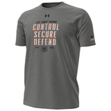 Under Armour Coast Guard Mens Control Secure Defend Short Sleeve T-Shirt