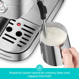 Casabrews 20-Bar Semi-Auto Espresso Machine with Pressure Gauge