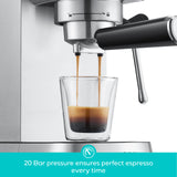 Casabrews 20-Bar Semi-Auto Espresso Machine with Pressure Gauge