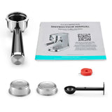 Casabrews 20-Bar Semi-Auto Espresso Machine with Pressure Gauge