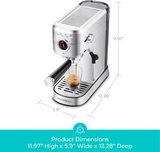 Casabrews 20-Bar Semi-Auto Espresso Machine with Flashheat