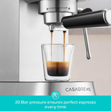 Casabrews 20-Bar Semi-Auto Espresso Machine with Flashheat
