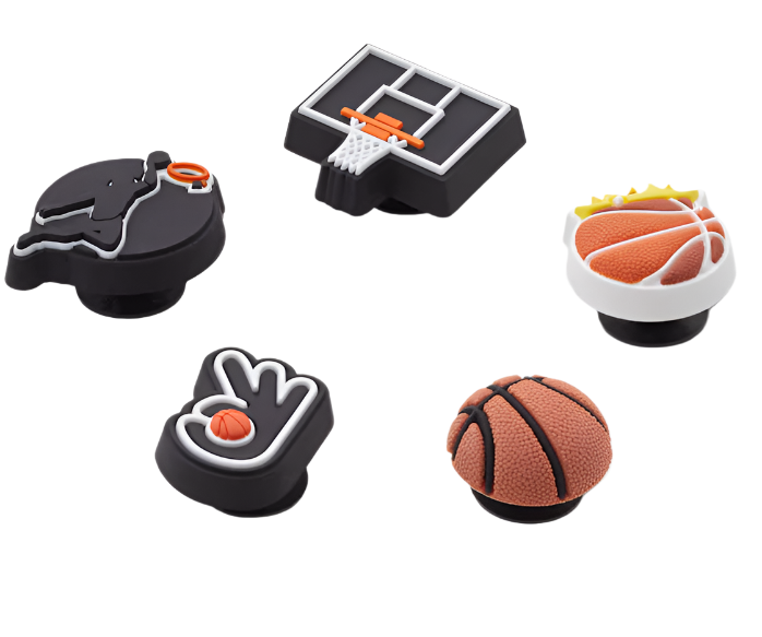 Crocs Basketball Team Jibbitz Charms - 5 Pack