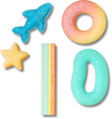 Crocs Yummy Colorful Candy Jibbitz Charms - 5 Pack