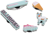 Crocs Neon Drip Baseball Jibbitz Charms - 5 Pack