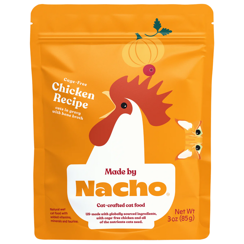 Made By Nacho Chicken Cuts in Gravy Cat Food Pouch - 3 oz.