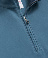 Brooks Brothers Mens Cotton Sueded Jersey Quarter-Zip Long Sleeve Shirt