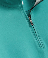Brooks Brothers Mens Cotton Sueded Jersey Quarter-Zip Long Sleeve Shirt