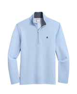 Brooks Brothers Cotton Blend Pique Quarter-Zip Pullover Shirt
