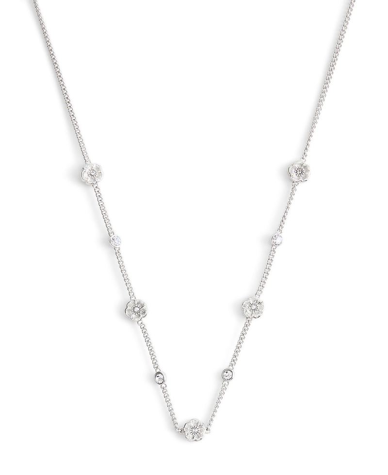 COACH Tea Rose Station Necklace