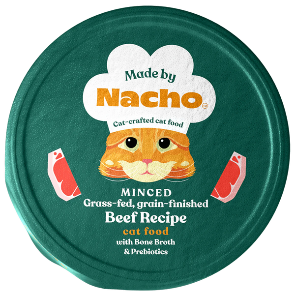 Made By Nacho Minced Beef in Bone Broth Cat Food - 2.5 oz.