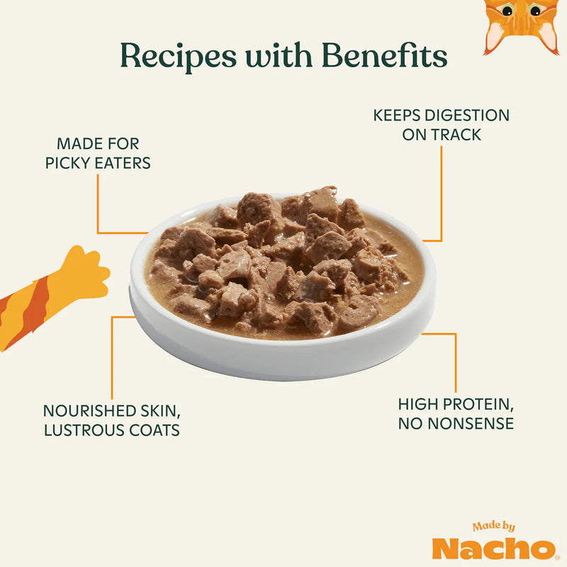 Made By Nacho Beef Cuts in Gravy Cat Food Pouch - 3 oz.