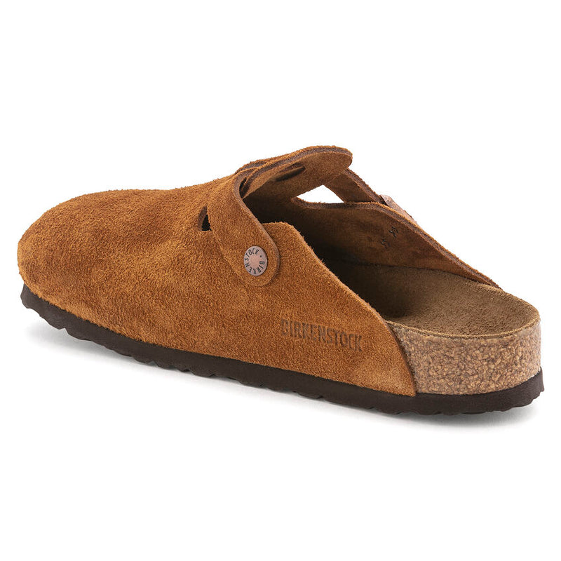 Birkenstock Boston Soft Footbed Suede Leather Clogs - Medium/Narrow