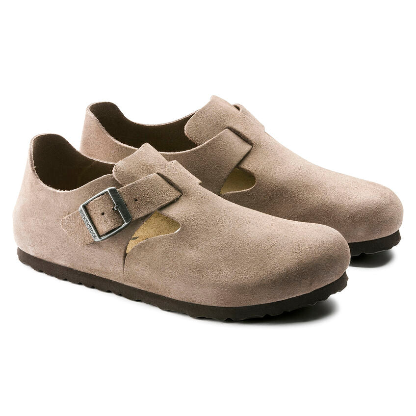 Birkenstock London Suede Leather Clogs - Medium/Narrow