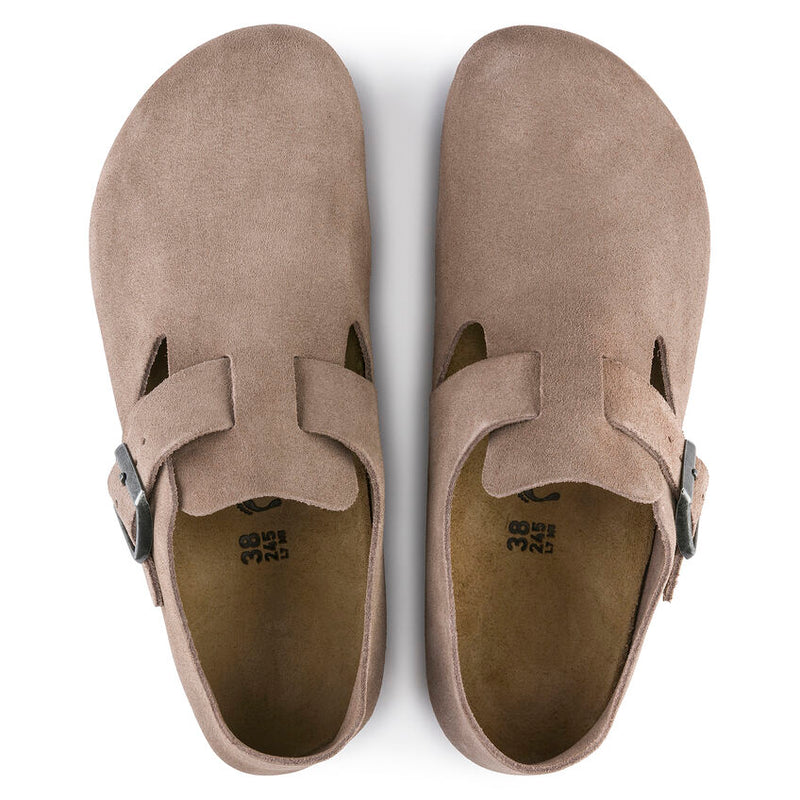 Birkenstock London Suede Leather Clogs - Medium/Narrow