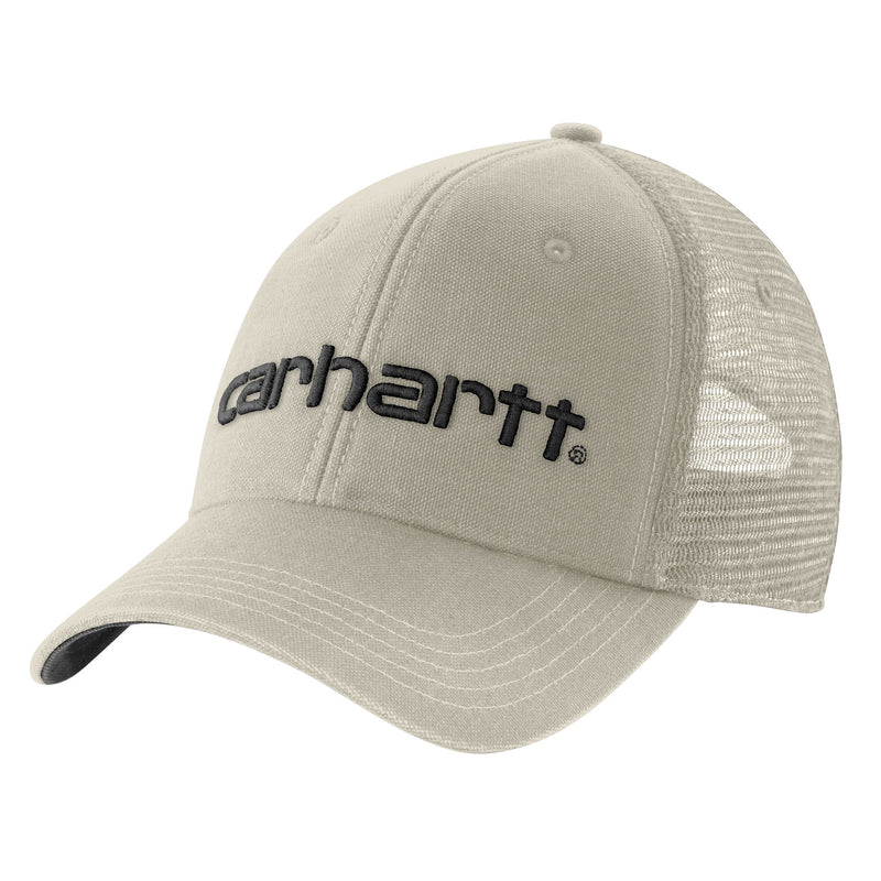 carhartt Mens Canvas Mesh-Back Logo Graphic Cap