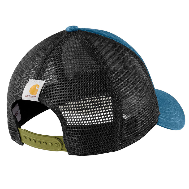carhartt Mens Canvas Mesh-Back Logo Graphic Cap