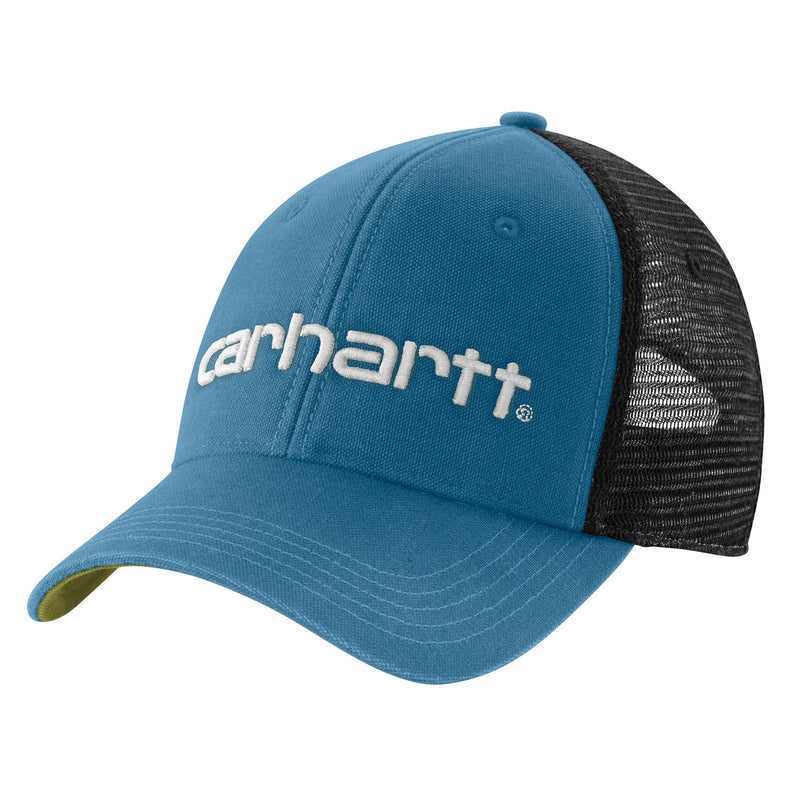 carhartt Mens Canvas Mesh-Back Logo Graphic Cap