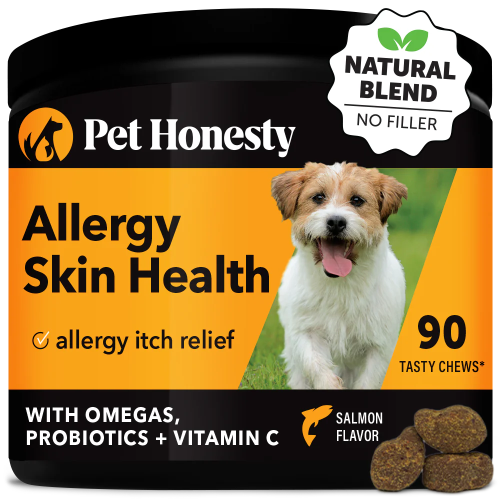 Pet Honesty Allergy Skin Health Chews For Dogs - Salmon Flavor - 9.5 oz.