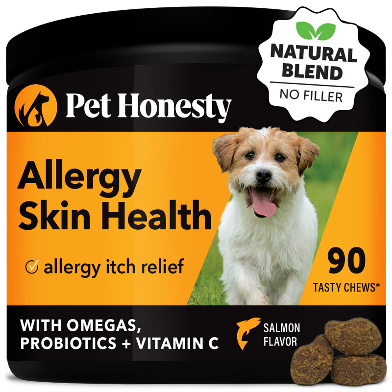 Pet Honesty Allergy Skin Health Chews For Dogs - Salmon Flavor - 9.5 oz.