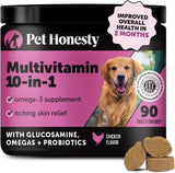 Pet Honesty Multivitamin 10-In-1 Chews For Dogs - Chicken Flavor - 9.5 oz.