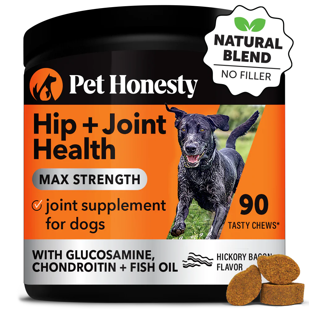 Pet Honesty Hip & Joint Health Max Strength Chews For Dogs - Bacon Flavor - 12.7 oz.