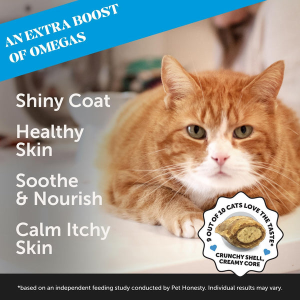 Pet Honesty Skin & Coast Health Supplement Chews For Cats - Chicken Flavor - 3.7 oz.