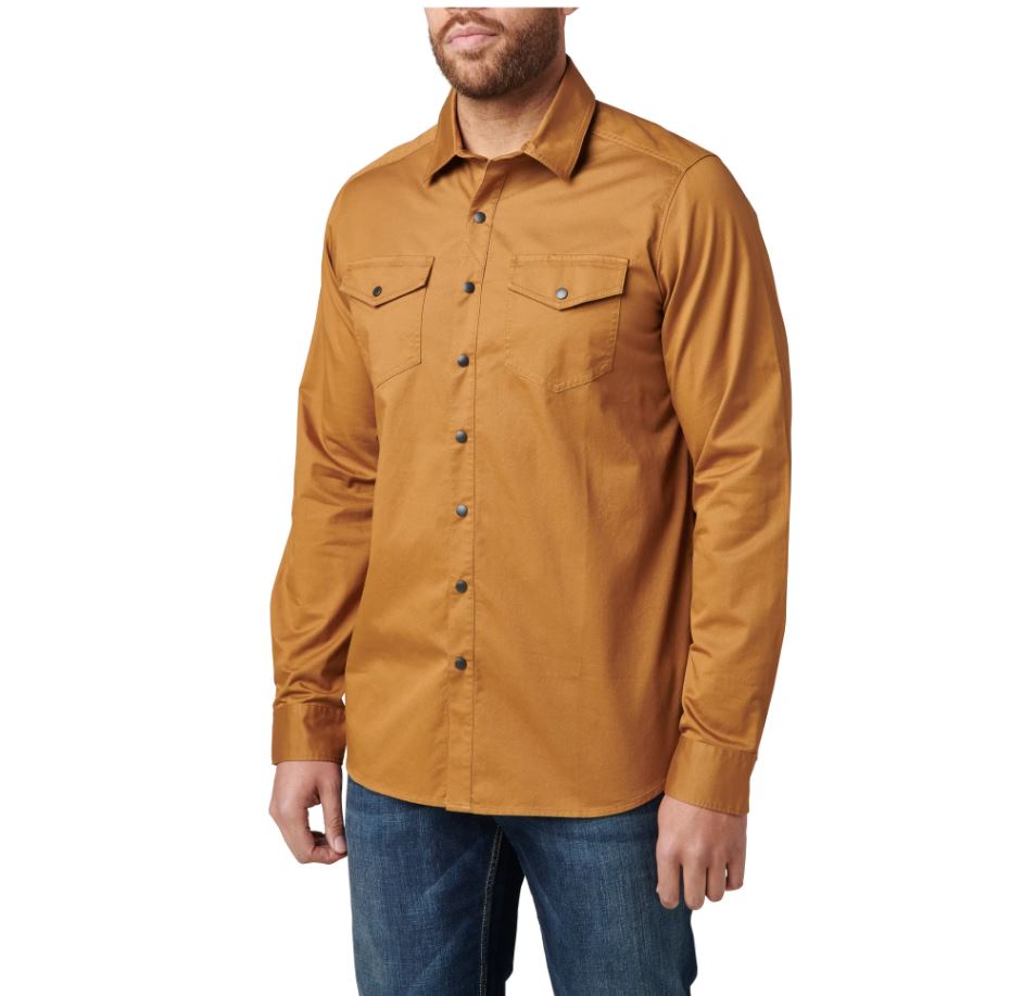 5.11 Men's Silverwood Solid Flannel Shirt | U.S. Patriot