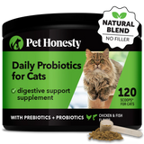 Pet Honesty Digestive Probiotics Powder For Cats - Chicken & Fish Flavor - 4.2 oz.