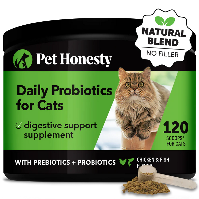 Pet Honesty Digestive Probiotics Powder For Cats - Chicken & Fish Flavor - 4.2 oz.