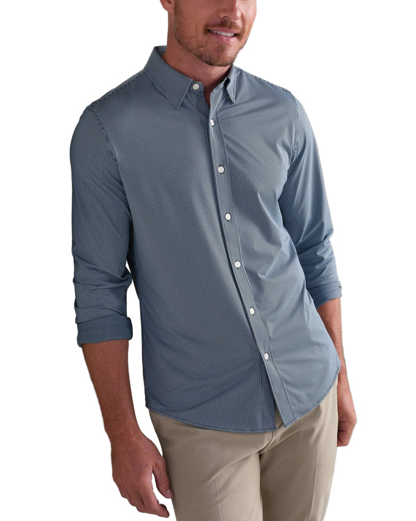 Rhone Mens Commuter Slim Fit Long Sleeve Shirt