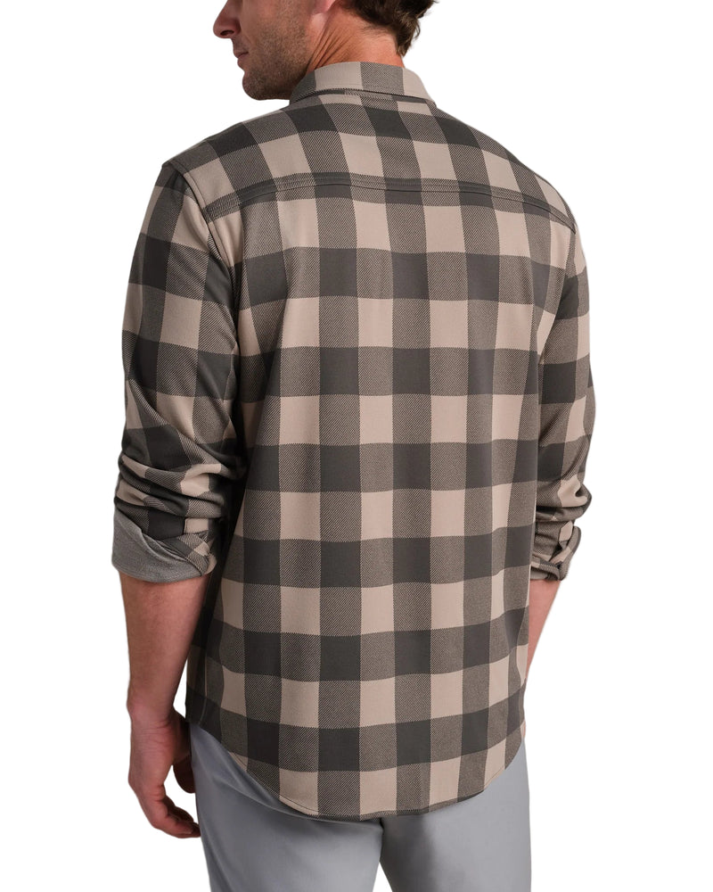Rhone Mens Hardy Flannel Long Sleeve Shirt