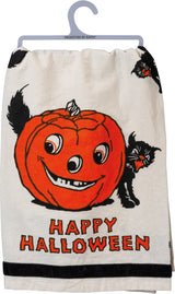 Primitives By Kathy Happy Halloween Kitchen Towel