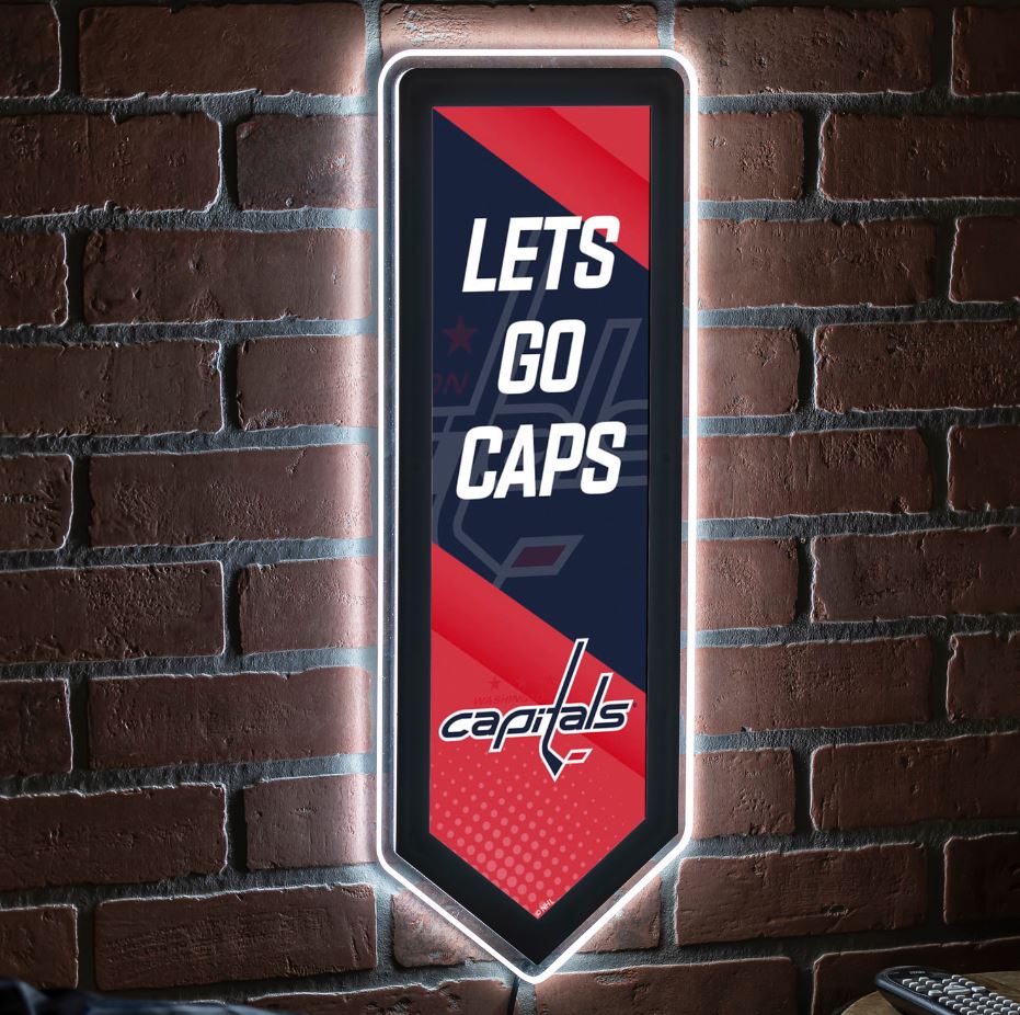 Evergreen Washington Capitals Pennant 9" x 23" LED Lighted Sign