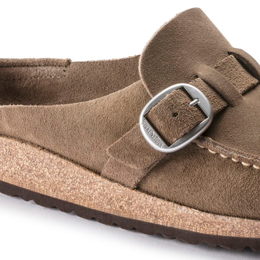 Birkenstock Womens Buckley Suede Leather Clogs - Regular/Wide