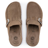 Birkenstock Womens Buckley Suede Leather Clogs - Regular/Wide