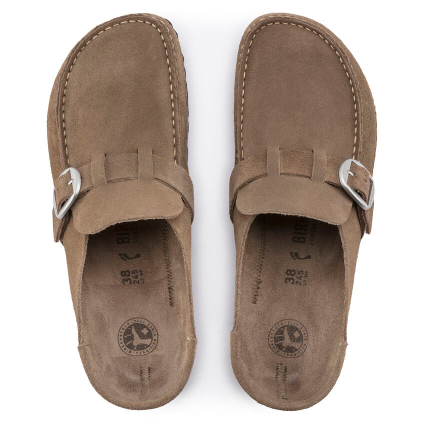 Birkenstock Womens Buckley Suede Leather Clogs - Regular/Wide