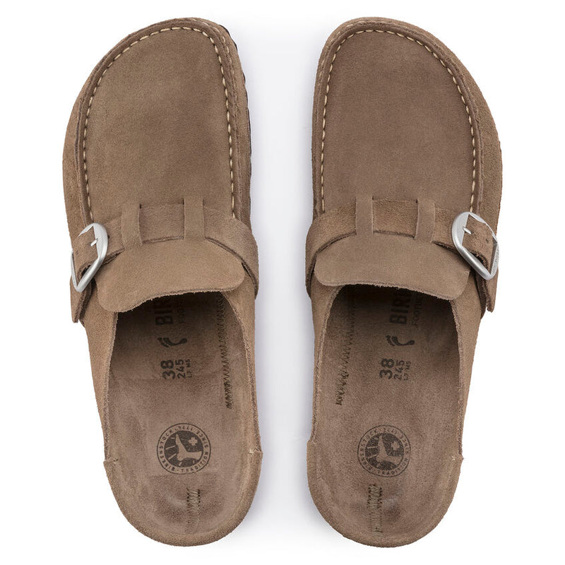 Birkenstock Womens Buckley Suede Leather Clogs - Regular/Wide