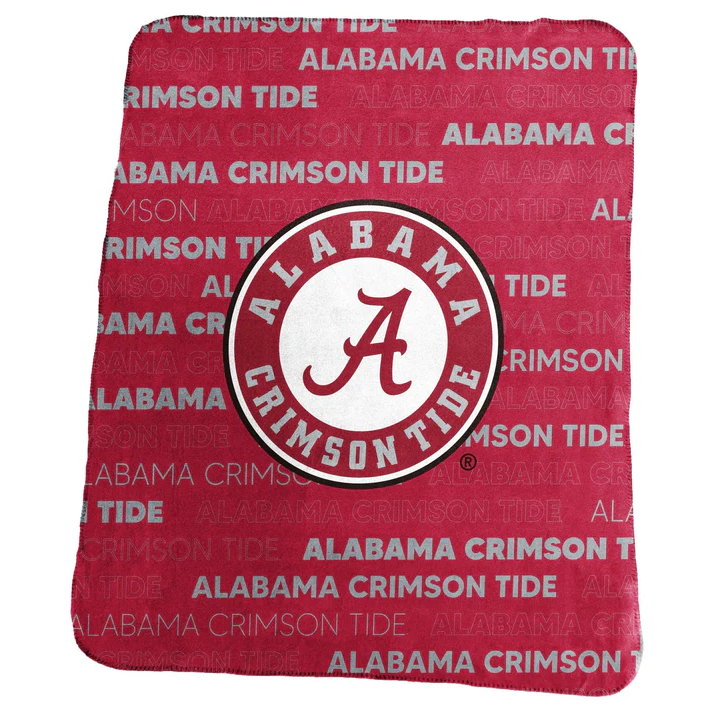 Logo Brands Alabama Crimson Tide Classic Throw Blanket