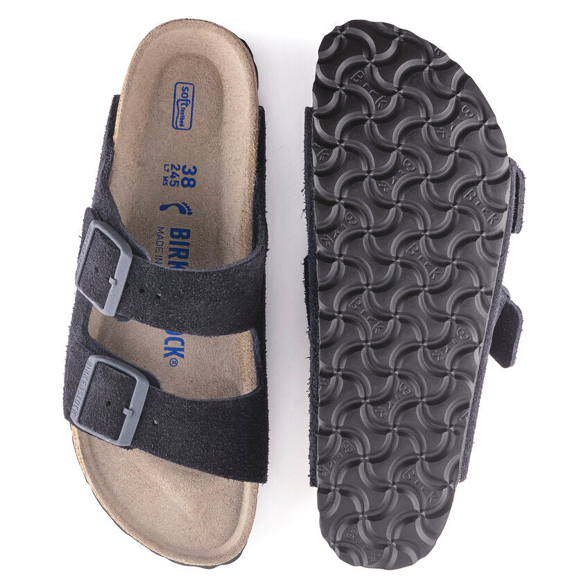 Birkenstock Arizona Soft Footbed Suede Sandals - Regular/Wide