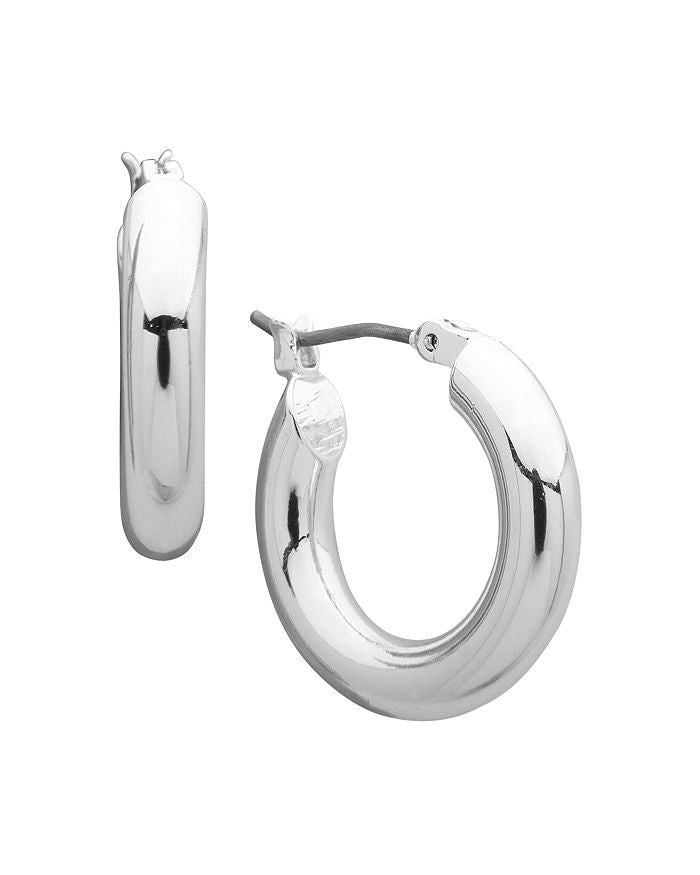 Lauren Ralph Lauren Leeds Small Silver Hoop Earrings