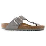 Birkenstock Womens Gizeh Big Buckle Nubuck Leather Sandal - Regular/Wide
