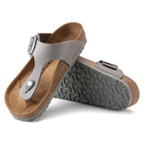 Birkenstock Womens Gizeh Big Buckle Nubuck Leather Sandal - Regular/Wide